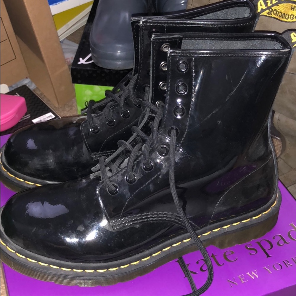 Patent Leather Boots